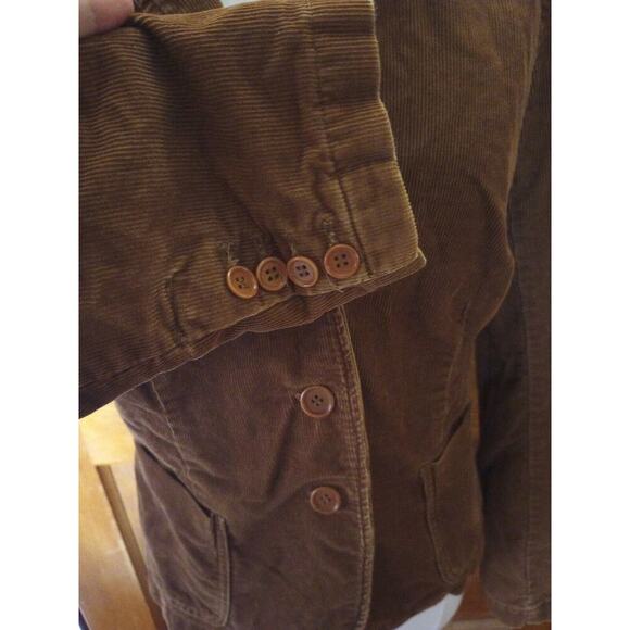 J. Crew Women's Corduroy Blazer Sz S Brown Jacket Pockets Retro 70s Grunge - Picture 5 of 9